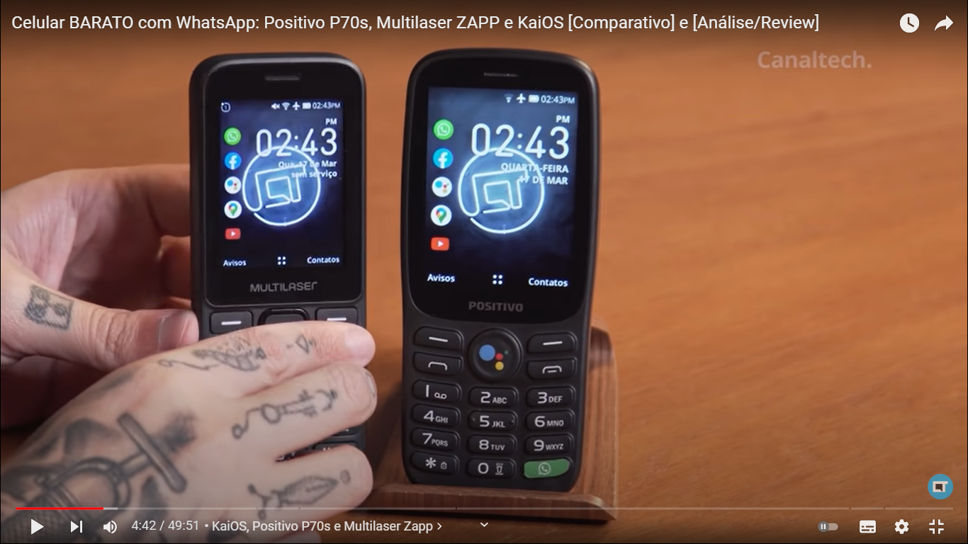 Celular BARATO com WhatsApp: Positivo P70s, Multilaser ZAPP e KaiOS  [Comparativo] e [Análise/Review] 